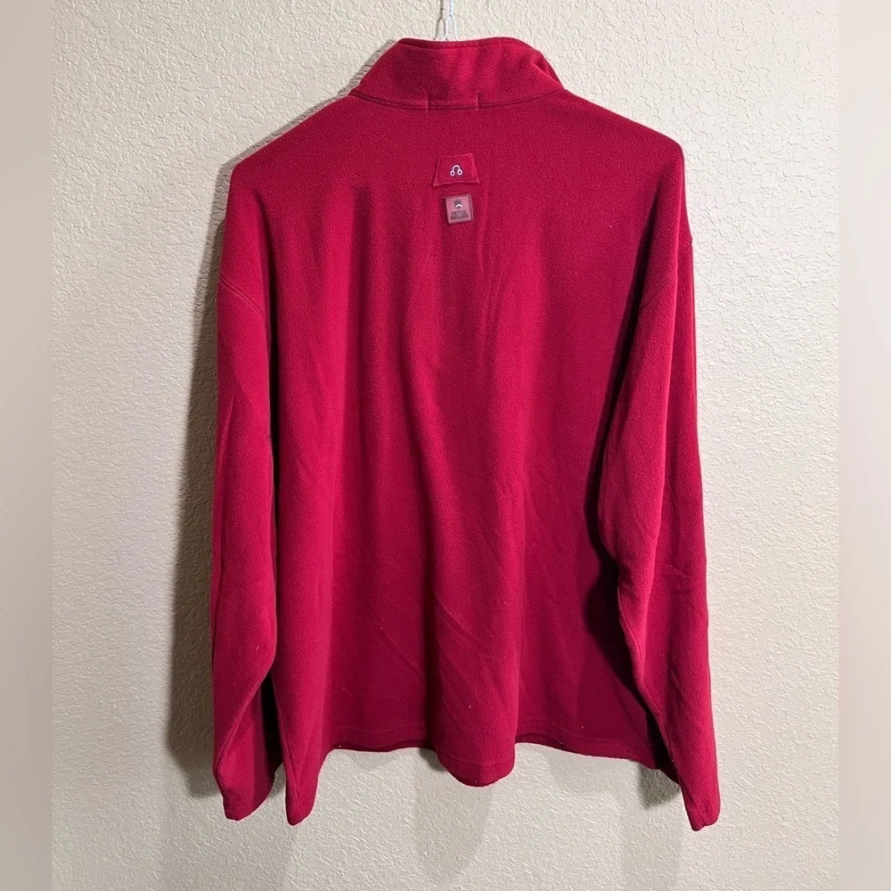 Peter Millar Men's Bold Red Zip-Up Sweater